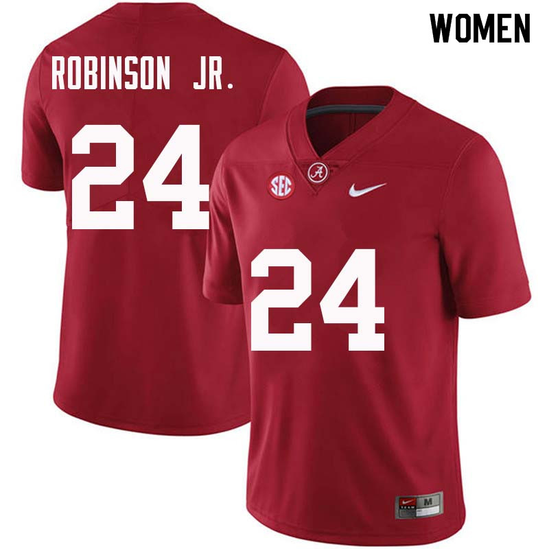 Women #24 Brian Robinson Jr. Alabama Crimson Tide College Football Jerseys Sale-Crimson